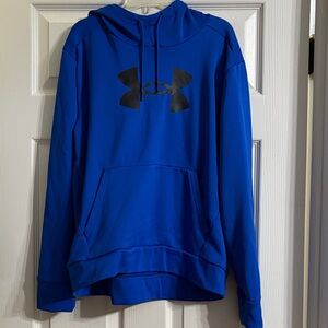 Under Armour Royal Blue Hoodie with Black Logo